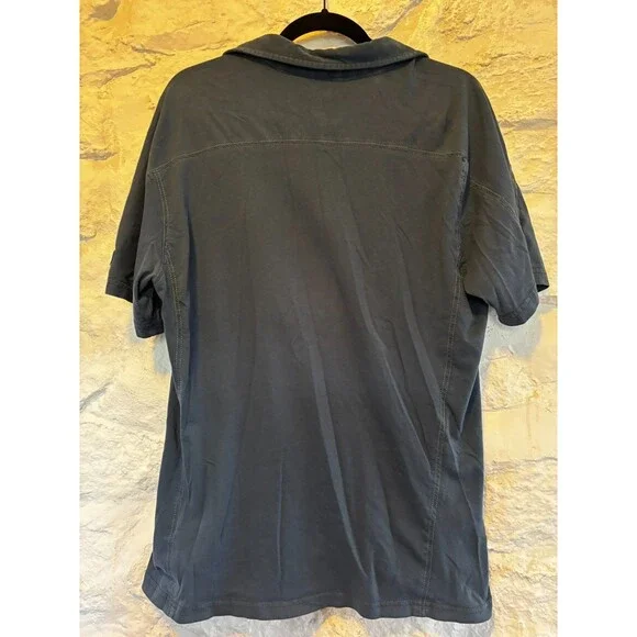 Kuhl Polo Shirt in Blue L Organic Cotton Wildfibre Short Sleeve Casual - Picture 5 of 5